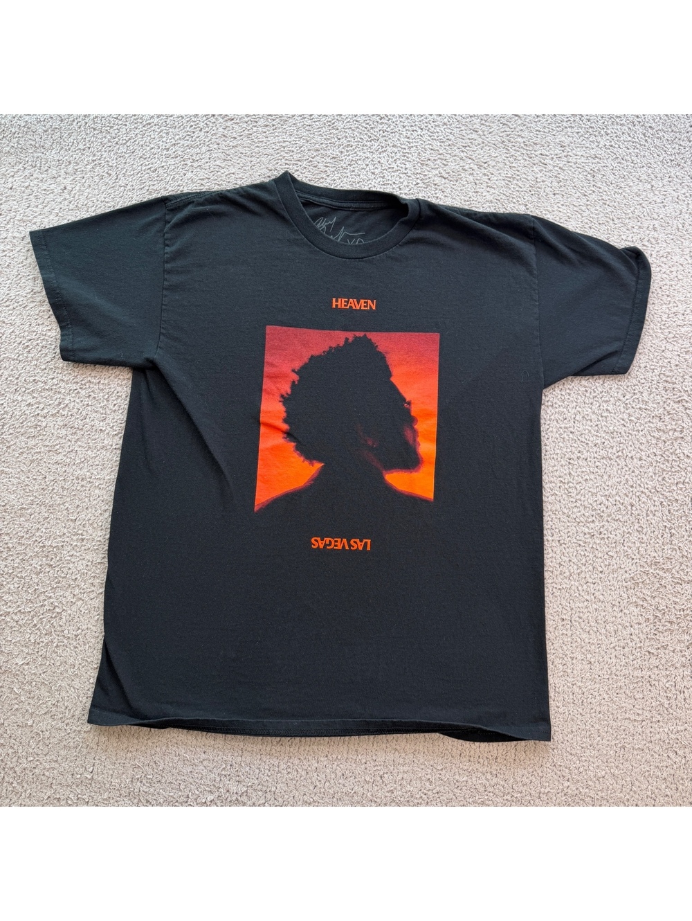 The Weeknd Heaven Or Las Vegas XO Graphic Band T Shirt Black Men's L Music Merch